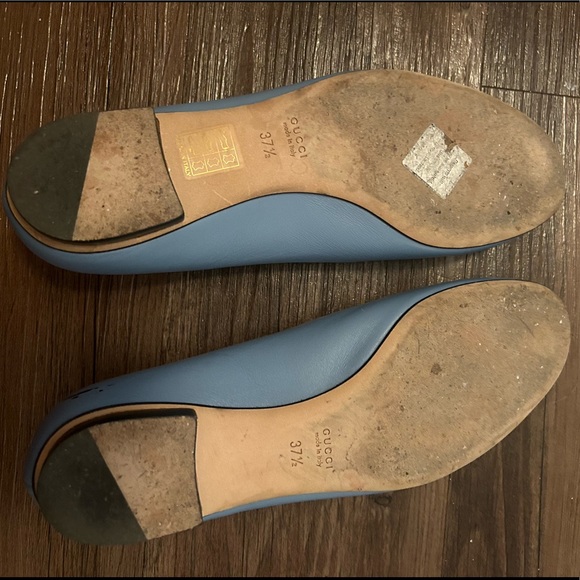 AUTH. GUCCI Horsebit Ballet Flats - Picture 5 of 7